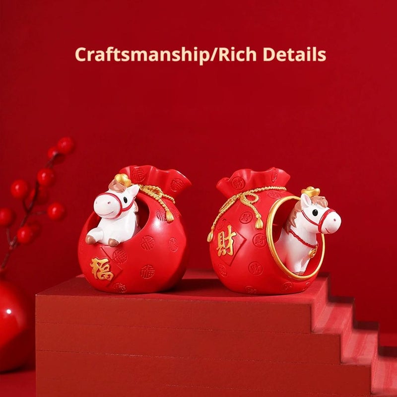 Year of the Horse Resin Desktop Ornament – 3 Sizes Chinese Zodiac Wealth Figurine, High-Precision Collectible Decor for Home Office, New Year Corporate Gift  (Style A) - Image 5